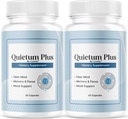 (2 Pack) Quietum Plus - Official Quietum Plus Advanced Supplement Formula, Original Quietum Plus Reviews, All Natural QuietumPlus Advanced Formula for Healthy Ear, 120 Capsules for 2 Months