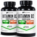 健康 维生素B2 Riboflavin 400 mg → 包装 2 → 180 Veg Capsules Each → 补充 → Gluten-Free → 非 GMO