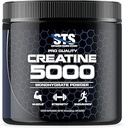 STS Creatine 300 Grams - 100%纯净的Raw Creatine 单水合物粉,预工,后工,建肌肉和 Stamina - 配Scoop