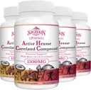 1500mg Liposomal 活性 Hexose Corl相关补编,480 具有天然蘑菇提取、液态系统、肝功能、维护T-Cell & Killer细胞活动的软盖子 Beta-Glucans