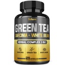 绿茶提取剂 EGCG 16,000Mg 每服12,000Mg 绿茶, 2000Mg Garcinia Cambogia & 2000Mg 白肾豆 - 支持身体平衡,心脏和免疫健康 - 120 Capsules 2个月供应