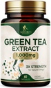 绿茶抽取1000毫克 - 45% EGCG和98%的多酚标准化 - 3X 强绿色茶药用于自然能源 - 支持心脏健康,草药补充剂,Vegan,非GMO - 60卡普尔