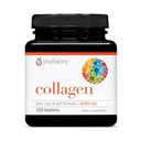 Youtheory Advanced Collagen - 6,000 mg - 配有维生素C和氨基酸 - 用于发型生长,皮肤和钉子 * - 支持联合,骨骼和肌肉健康 * - 适用于妇女和男子 - 120块(20天供应)