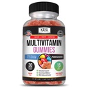 Kaya Naturals 成人多维生素Gummy, Biotin, 维生素A, B-12, C & E, 包括锌, 叶酸, 草莓 Flavor - Gluten- Free 多维生素s 甜的成人口味