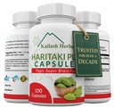 有机Haritaki Capsules - 改进文摘 - 解毒与复醒 - 保持规律性 - 大脑功能 - 100 Capsules Terminia chebula - Vegan, Non-GMO