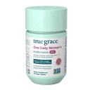 True Grace One Daily Women的多维塔明40+发酵矿物,有机适应剂和蘑菇 能源,Immune,骨支持 - 非GMO - 铁,Gluten & Soy Free - 30 Vegan片