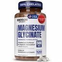 甘化镁500mg - Chelated & Buffered High Absolutement 镁补充剂,用于支持压力缓解,文摘,骨骼,睡眠,神经和肌肉健康 - 在美国制造 - 120 Vegan Capsules