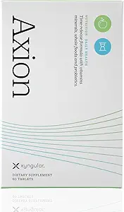 Axion QQ 60 男女多维素 维生素、矿物、亲生素和消化酶 维生素B12、维生素C、维生素D、维生素E、镁、锌、生物锡和更多