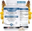 Cistanche Tubulosa Supplement Men 500 mg - 男子睾丸酮助推剂 - 促进力量,摩德,能量,焦点,荷尔蒙支持 - Cistanche Tubulosa 提取粉末 - 60 cm