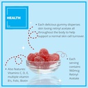 咨询健康 Regenerol - 多维他命 Retinol Gummy - 抗衰老维生素A补充剂 - 光荣,青春和清皮肤强发和钉子 - 维生素B6,B12,C,D3,叶酸,锌 - 60古米
