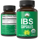 USDA Organic IBS Capsules for Relief, Introduction, Bloating, Gas. Inriable Bowel 补充剂,配有5个手摘有机物. 胡椒薄荷油、海巴克松、芬内尔种子、罗斯玛丽叶、巴西尔叶