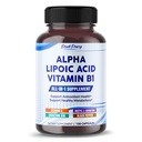 配有维生素B1的Alpha Lipoic酸 - 支持抗氧化剂健康与健康代谢 - 包括维生素C,乙酰-L-卡尼丁,CoQ10 - 在美国制造 - 150 Capsules