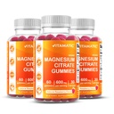 活性镁每架600mg – 60 Vegan Gummys – 放松,肌肉,骨骼和能量支持 – 3 Pack