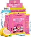 关键NUTRIENTS 电解片 粉末包 - 新鲜粉红柠檬 18 Pack 水解包 - 旅行 水解粉 - 无糖,无卡路里,无糖 - 美国制造