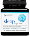 Youtheory Sleep Capsule - Vegan Sleep Support Support Supports with Passion Flower, Lemon Balm, L-theanine & Ashwagandha * - 60 Vegetarian Capsules - 60 植物学卡普勒斯