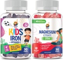成人用镁和成人用铁(英语:Iron Gummys for Adults) 儿童用铁(英语:Iron Gummys for Kids & Adults) - 含维生素C的铁维生素.