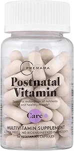 PREMAMA 产后多维生素和维生素B12和Folate,产后哺乳和母乳喂养支助,28种