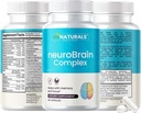 MINATURALS神经BRAIN 复合体 帮助记忆和聚焦 男性,女性和老年人,维生素和巴科帕,GABA,葡萄种子,Bilberry水果提取,以及更多.