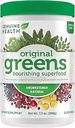 真正的健康绿化+原生超食品粉 - 无甜天然 - Stevia Free - 氯酚富含物,螺旋藻,牛奶硝酸盐,抗氧化剂 - Dairy Free - 208g-25 services