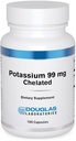 Douglas实验室 Potassium 99 mg Chelaed QQ 支持神经栓塞,骨骼肌肉功能,和已经正常的血压* | 100 Capsules
