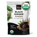 INCAS 100% USDA 有机泰式黑姜粉 男性 2.65 Ounce 来自泰国的非转基因生物 天然能源和耐力认证草药补充剂