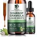 (2 Pack) Soursop Graviola Leaf 提取液滴 Plus纯植物海摩斯用于细胞支持和再生,豁免,活体,Gut & Antioxidant - Soursop Bitters Liquid, Natural Flavor, 1 Fl Oz