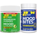 Natural STACKS Mood Bites + Mood Magnesium Gummys Bundle - 阳性Mood和应激支持* - 60 Chewables
