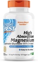 医生最佳高吸收性镁 甘油酸盐 100% Chelated, Non-GMO, Vegan, 120 Veggie Capsule (Pack of 1)