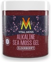 VitalMoss Elderberry 爱尔兰海 Moss Gel, 圣卢西亚野生阿尔卡林与矿物维生素和抗氧化剂,甲状腺素和免疫辅助剂补编, Raw, Vegan Friendly, 16oz
