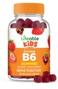 活生生的维生素B6 Gummys for Kids QQ大调B6 维生素50mg | Vegan Non-GMO Gluten Free |为神经功能支持 | 60 Gummys