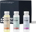 配有高级纳米科学技术的Variety Pack, 12 Pack, 压力镇定放松饮料, 睡眠援助饮料, 诺诺皮克大脑补充重点饮料, 2 oz Shot
