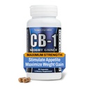 CB-1 重量增益药丸(90个计数) ^ 妇女和男子的重量增益支持 → 临床测试 受试助助推 → 强大的质量增益器