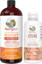MaryRuth Organis Lysine Liposomal (Snickerdoodle) & 多维他命液体 + 头发生长 + 清洁标签项目 验证 + 免疫支持 美容 和总体健康 → Vegan, 非GMO, Gluten Free