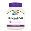 21世纪保健 Alpha Lipoic Acid 200 mg, 60 Contegetarian Capsules