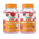 活化镁 儿童 + 免疫支持 儿童 Gummys Bundle - Great Tasting, Vitamin Supplement, Gluten Free, GMO Free, Chewwable Gummy (英语:Gluten Free, Gluten Free, Guotal Gummy) (英语).