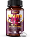NMNH Supplement (Dihydronicotinamide Mononucleotide) 600mg，NAD Supplement with Resveratrol, CoQ10, Biotin & Hyaluronic Acid | Support Cellular Energy, Metabolism & Skin Wellness, 64 Capsules