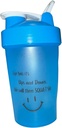 蛋白质摇摆瓶,ShakeELITE - 13oz BPA- Free Blender 配有安全 Leak-Proof Lid & Mixing Ball - 完美用于健身,健身,和上行营养 BLUE