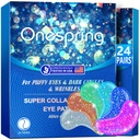 Eye Gel Pads (24 Pairs) - Under Eye Patches for Puffy Eyes, Wrinkles, Dark Circles, Natural Collagen Eye Gels, Under Eye Mask Patches for Face to Soothe Puffiness, Eye Bags