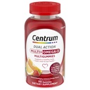 Centrum MultiGumies Multi+Omega 3 双重动作,成人多维他明,Multivitamin/Multiminar/Omega 3 补编,草莓/莱蒙/橘梗-110 计数
