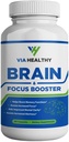 Brain & Focus Booster by Via Health - 增强焦点, 提高浓度, 改善记忆和清晰度, 增强心灵, 姜汁提取器