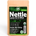 Nettle Tea - 8Oz(REAL WILD HARVEST) 100% USDA认证 ORGANIC ~ Loose Leaf (Urtica Dioica aka Stinging Nettle) 剪切和筛选