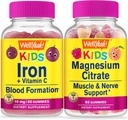 (原始内容存档于2018-03-26). Wellyeah Iron + Vitamin C Kids + Magnium Citrate Kids, Gummys Bundle - Great Tasting, Vitamin Supplement, Gluten Free, GMO Free, Chewwable Gummy (英语).