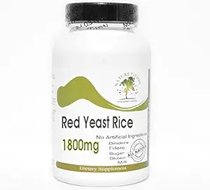 红东方稻1800mg ~ 180 capsules - 没有添加剂 ~ 自然补充剂