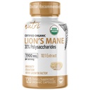 自然结合 营养 有机狮子 Mane 补充 Capsules - 1900 mg, 10:1 双萃取 120 计数 - 蘑菇提取(Fruiting Body) - 第三方测试