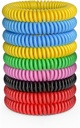 12 Pack Mosquito Bracelets、Mosquito 成人乐队和有个人包装的 DEET 自由、自然和防水腕带的 野营徒步旅行乐队