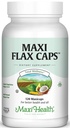 Maxi Flax Caps – 有机叶草籽油,Omega 3, 6, 9 – 冷出版社 - 六烷自由, 700 mg – Kosher, 120 盖
