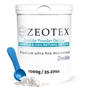 Zeolite Detox Powder – Clinoptilote 补充全体清洁,Gut健康,能源,Immune & pH 支持 – 天然矿物 – 1000g