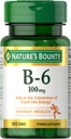 自然丰产维生素B6 100mg 片 - 支持能量代谢和神经系统健康,100Ct