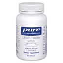 纯封装 与 PQQ 维生素 B 的 Ultra B-Complex 支持神经、细胞、甲基化和Mitochondrial 健康补充* 60 Capsules