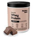 完美 Keto Pure Whey 蛋白质蛋白粉 隔离 美味 百分百 草药 食品替代 摇摆 无人工 格鲁滕 自由 豆 自由 非GMO(巧克力)